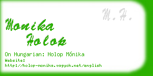 monika holop business card