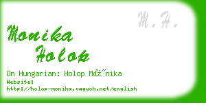 monika holop business card